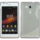  Gumijasti / gel etui S-Line za Sony Xperia SP M35h - sivi Cene