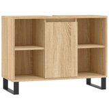 vidaXL Kopalniška omarica sonoma hrast 80x33x60 cm inženirski les, (20801505) Cene