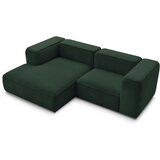 Bobochic Paris Temno zelena kotna sedežna garnitura iz tkanine bouclé (levi kot) Zephyr – | Shoptok.si
