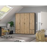 Rauch Möbel omara s klasičnimi vrati, siva, hrast artisan | Shoptok.si