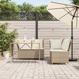  3-dijelni set vrtnih sofa od poliratana s jastucima bež | shoptok.hr