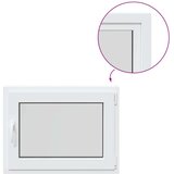  Okno za klet RISOR 80 x 60 cm PVC in steklo Bela, (5000215149) | Shoptok.si