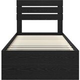  Okvir za krevet Crna 90 x 200 cm Čvrsto borovo drvo | shoptok.hr