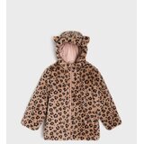 Sinsay Čupavi kaput s leopard uzorkom i u&amp;scaron;ima Slike