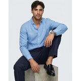 Polo Ralph Lauren Srajce z dolgimi rokavi CHEMISE COUPE DROITE EN LIN Modra | Shoptok.si