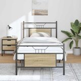  Okvir kreveta bez madraca boja hrasta sonome 90 x 200 cm drveni | shoptok.hr