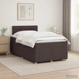  Boxspring krevet s madracem Tamno smeđa 120 x 200 cm Tkanina - Tamno smeđa 120 x 200 cm Dizajn linija | shoptok.hr