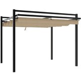 vidaXL Vrtni paviljon z zložljivo streho tape 3x3 m aluminij | Shoptok.si