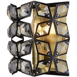 Searchlight Iris Stenska svetilka črna, kristalna, medeninasta, (22100524) | Shoptok.si