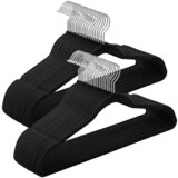  Set of Velvet Hangers Black 10 Pcs. | shoptok.hr