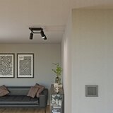  Stropno reflektorsko svetlo 3xGU10/30W/230V crno | Eponuda.com