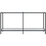 vidaXL Konzolni stol bijeli 160 x 35 x 75,5 cm od kaljenog stakla | shoptok.hr