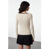 Trendyol Stone Square Collar Knitwear Sweater | Shoptok.si