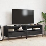 TV ormarić crni 135x39x43,5 cm hladno valjani čelik | shoptok.hr