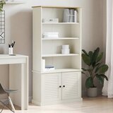  Regal za knjige VIGO bijeli 85x35x170 cm od masivne borovine | shoptok.hr