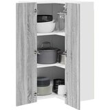 vidaXL Viseča omarica Riga Sonoma hrast in bela 57 x 57 x 100 cm | Shoptok.si