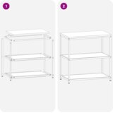 vidaXL polica za skladištenje hrane crna 60 x 50 x 92 cm čelik | shoptok.hr