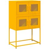 vidaXL Highboard Gorčično rumena 68x39x107 cm Jeklo | Shoptok.si