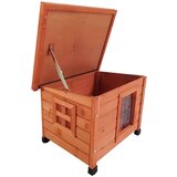  @Pet vanjska kućica za mačke XL 68 5 x 54 x 51 5 cm drvena smeđa | shoptok.hr