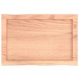 Stolna ploča svjetlosmeđa 60x40x(2-4) cm obrađena hrastovina | shoptok.hr