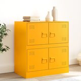 Maison Chic Komoda - Predalnik gorčično rumena 67x39x73 cm jeklo, (21715954) | Shoptok.si