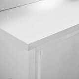 vidaXL Radni stol s kliznim vratima 100 x 50 x (95 - 97) cm od čelika | shoptok.hr
