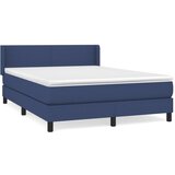 Maison Chic Box spring postelja - Vzmetna postelja z vzmetnico modra 140x200 cm blago SL8502, (21886147) | Shoptok.si