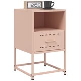  Noćni ormarići 2 kom ružičasti 36 x 39 x 60,5 cm čelični | shoptok.hr