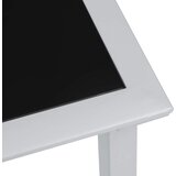  Vrtni stol crno-srebrni 41 x 41 x 45 cm od čelika i stakla | shoptok.hr