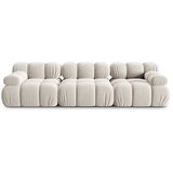 Micadoni Home bež žametna sedežna garnitura 282 cm bellis – Cene