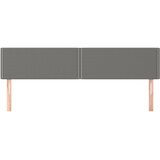  Uzglavlja tamnosiva 200x5x78/88 cm od tkanine | shoptok.hr