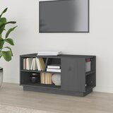 Maison Chic TV omarica - TV stojalo - Televizijska omarica siva 80x35x40,5 cm trdna borovina, (21699700) | Shoptok.si