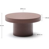 Kave Home Okrugao vrtni stolić za kavu betonski ø 90 cm Aiguablava – | shoptok.hr