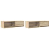 vidaXL TV omarica 2 kosa sonoma hrast 100x31x25,5 cm inženirski les | Shoptok.si
