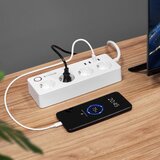  Kruger&Matz produžni kabel s 4 njemačke utičnice i 4xUSB 2100 mA Connect P6 Tuya | shoptok.hr
