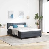  s opruga kutije Tamno siva 200 x 160 cm Baršun | shoptok.hr