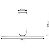 Rabalux LED Luster Elia sivi | ePonuda.com