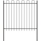  Ograda za vrt s lukovima Siva 13 6x1 5 m Čelik | shoptok.hr