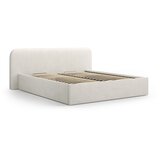 Micadoni Svijetlo sivi tapecirani bračni krevet s prostorom za odlaganje s podnicom 180x200 cm Elizabeth – | shoptok.hr
