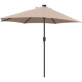 vidaXL Vrtni suncobran Sivo-smeđa 294 x 150 x 224 cm tkanina | shoptok.hr