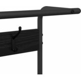  Vješalica za kapute s policom Crni hrast 95 x 34 x 184 cm | shoptok.hr