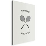  Slika - Black Badminton Rackets 20x30 Na talijanskom platnu | shoptok.hr