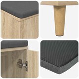  Klupa za hodnik s jastukom Sonoma hrast 80 x 38 x 46 cm | shoptok.hr