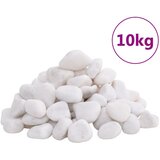 vidaXL Polirani kamenčići 10 kg bijeli 2 - 5 cm | shoptok.hr