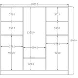 Hanah home ormar mat bele boje rb 157 | ePonuda.com