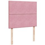 Box spring krevet s madracem ružičasti 120 x 200 cm baršunasti | shoptok.hr