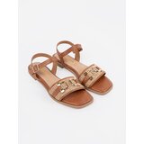 GOODIN Brown sandals with leather insole | Shoptok.si