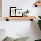  Zidna polica svjetlosmeđa 60 x 10 x 6 cm od obrađene hrastovine | Eponuda.ba