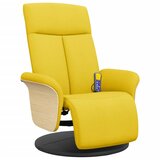 Maison Chic masažni naslanjač - Relax naslanjač s stolčkom za noge svetlo rumeno blago, (22062175) | Shoptok.si