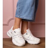 Gemre White sporty sneakers on a chunky sole Manora | Shoptok.si